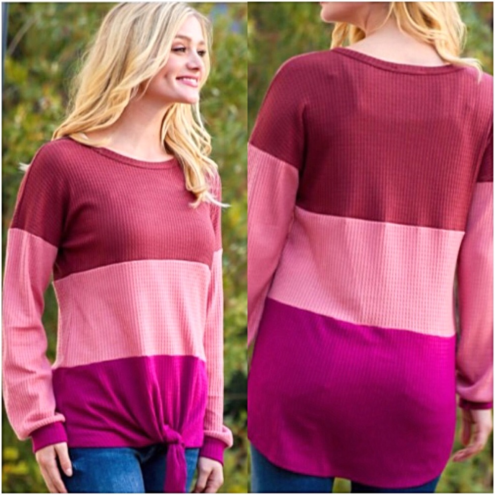 📍SALE Stunning Relaxed Fit Tie Tunic Top LXL - Picture 3 of 6